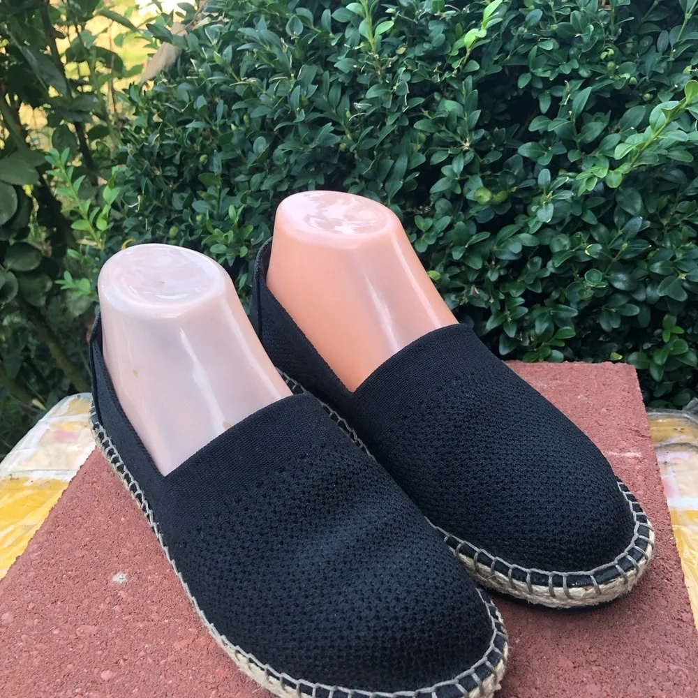 Cole Haan Women’s Black Cloudfeel Espadrille Loafer Suede Shoes Size 6.5B